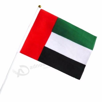 Sports Game Fan Cheering Polyester National Country UAE Hand Flag