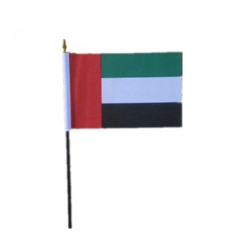 Bandera de los Emiratos Árabes Unidos bandera de la mano al por mayor de los Emiratos Árabes Unidos