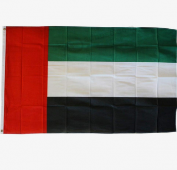 고품질 부드러운 3x5ft 대형 아랍 에미리트 국기