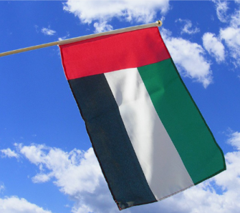 polyester UAE lebanon hand waving flag