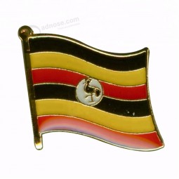 Uganda country flag lapel pin