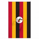 Großhandels3x5ft andere Größen drucken entsprechend Ihrer Entwurfsgewohnheits-Uganda-Flagge