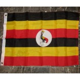 安い在庫100％ポリエステルウガンダ国旗