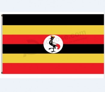 aangepaste 100% polyester nationale vlag van Oeganda