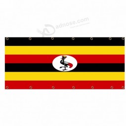 High quality countries Uganda mesh flag