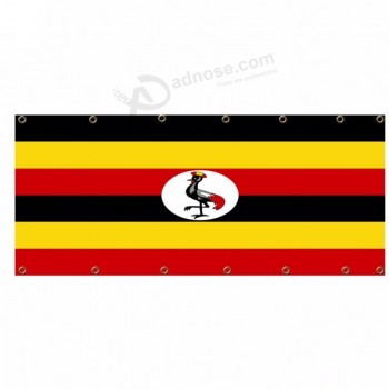 Pays de haute qualité Ouganda drapeau en maille