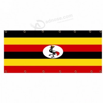 alta qualidade países uganda malha bandeira