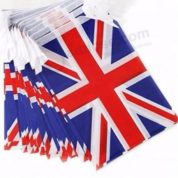 Custom UK Country Rectangle Bunting Flags For Advertising