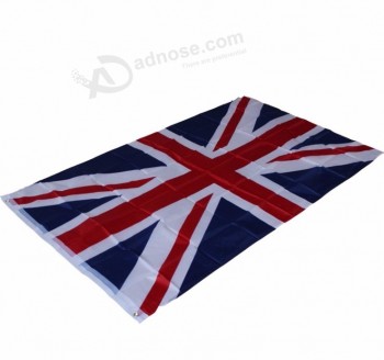 gran bandera del Reino Unido con tejido de poliéster para promoción