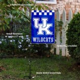 Polyester Kentucky UK Wildcats Garden Flag and Holder