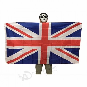 Drapeau du pays volant 3x5ft polyester imprimé grand drapeau national britannique