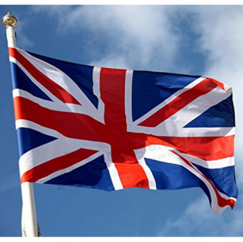 Gran Bretaña del Reino Unido 3 * 5 pies 75D poliéster bandera del país con ojales de latón