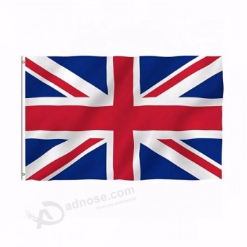 poliéster bandera nacional del Reino Unido imprimir festival banner bandera del Reino Unido