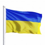 kundenspezifisch bedruckte 3 x 5 Polyester Ukraine Nationalflagge