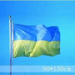 관례 100 % 년 폴리 에스테 우크라이나 깃발