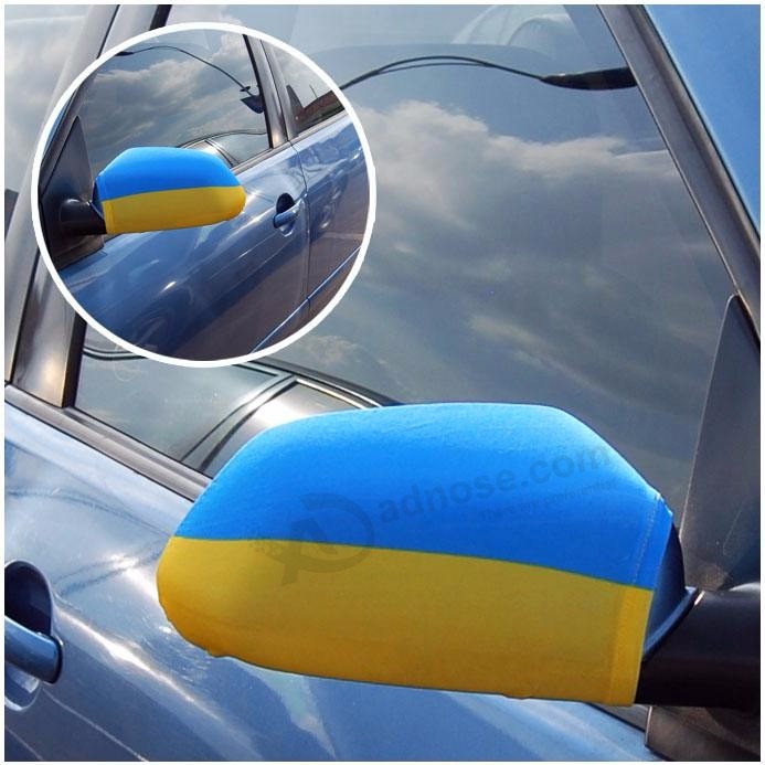 2017 Hot selling Oekraïne auto wing mirror vlaggen met hoge kwaliteit