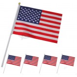 großhandel usa flagge, günstige benutzerdefinierte hand flagge