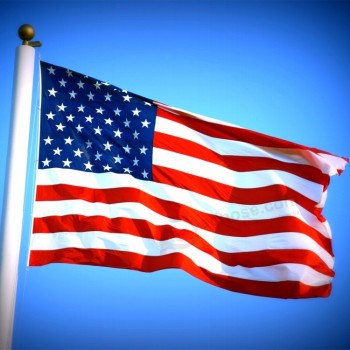 3x5ft Amerikaanse vlag 100d polyester bedrukte VS vlag