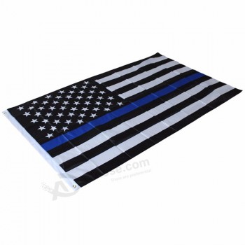 rayas azules delgadas de alta calidad bandera de estados unidos