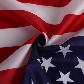 Polyester Pongé USA États-Unis Amérique Drapeau national