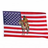 bandera americana de tamaño estándar de impresión de alta calidad