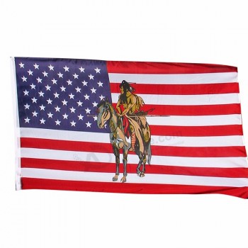 bandera americana de tamaño estándar de impresión de alta calidad