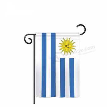 personalizado 30 * 45 cm doble cara exterior decoración del hogar espejo de coche uruguay bandera