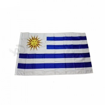 Venta caliente 90x150cm bandera voladora que imprime la bandera de uruguay
