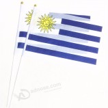 Großhandel WM billige Fans National Fan Uruguay Land Hand Flaggen schütteln