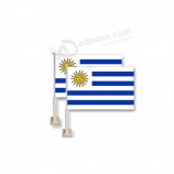 Weltmeisterschaft Uruguay Autofenster Flagge