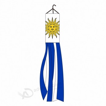 Best price DROP SHIPPING double Sides Uruguay windsock flag