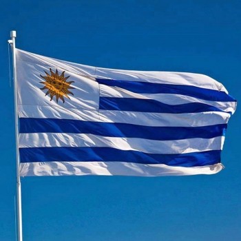 100% poliéster 3ftx5ft banderas nacionales de uruguay