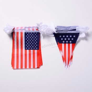 decorazione del partito festa dell'indipendenza americana USA bandiera a coda di rondine bandiera ghirlanda stamina