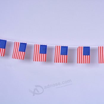 Factory custom USA polyester bunting flags