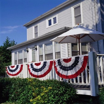 USA Pleated Flag Half Fan Banner American Flag Bunting