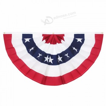 Nid d’ange de jardin américain USA plissé drapeau éventail pour la décoration