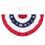 bandiera americana del ventaglio pieghettata USA della stamina da giardino per la decorazione