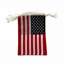 factory decoration polyester fabric bunting USA flag