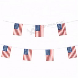 100 % polyester USA drapeau de guirlande en gros