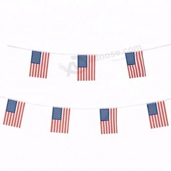 100 % polyester USA drapeau de guirlande en gros
