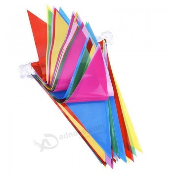 Caryo 150pcs Multicolor Pennant Banner Bunting Flags 250 Ft for Festival Party Celebration Events Nylon Fabric Decorations Flags