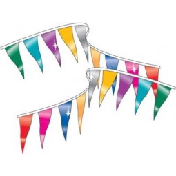 Metallic Regenbogen Wimpel Luftschlangen 60 'String