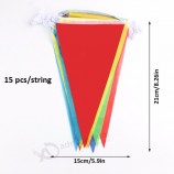 polyester banner afdrukken alle landen nationale happy day party opknoping aangepaste reclame gekleurde string bunting wimpel vlag