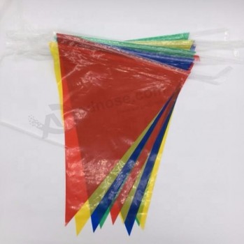 bandeira de bandeira de estamenha de galhardete de plástico impresso personalizado