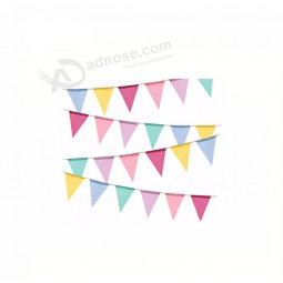 Custom Party Bunting Triangle Flag, advertising string hanging flag banner