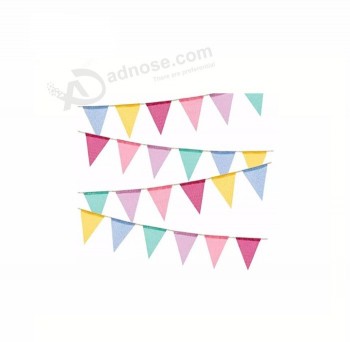 Custom Party Bunting Triangle Flag, advertising string hanging flag banner