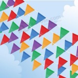 logo pubblicitario pubblicitario promozionale stampa bandiera impermeabile bandiera stamina perimetrale in plastica PVC triangolo stendardo impermeabile esterno stendardo