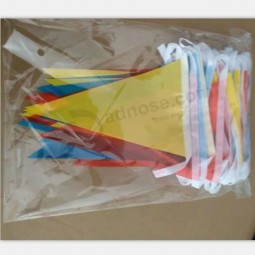 appendere decorativo colorato colore pubblicità festival celebrazione appendere decorazione display vinile pvc stringa stamina bandiera sulla corda