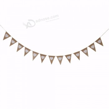 Usine directe maison de Noël décoratif Bunting bannière Joyeux Noël lettre Bunting drapeau