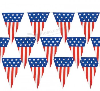 Fun Express Large 24ft Patriotic Pennant Banner for 4th of July Set of 2